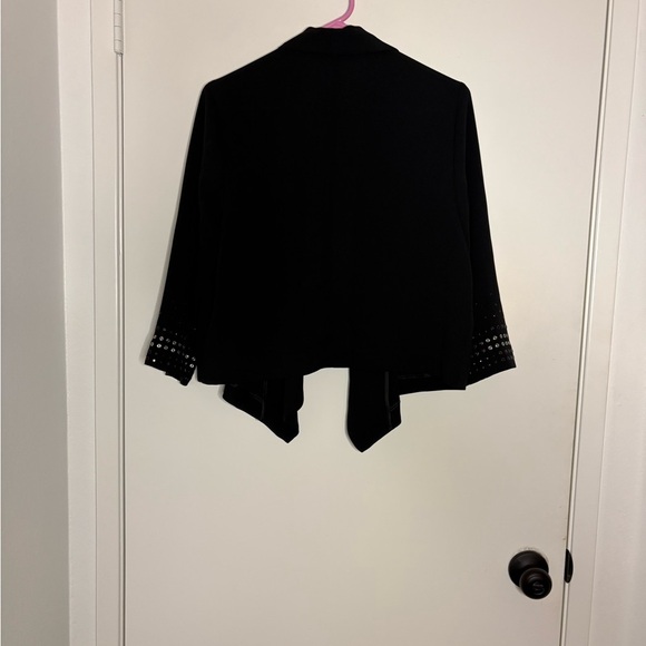 Forever 21 Black Blazer with Waterfall Front - Picture 2 of 3